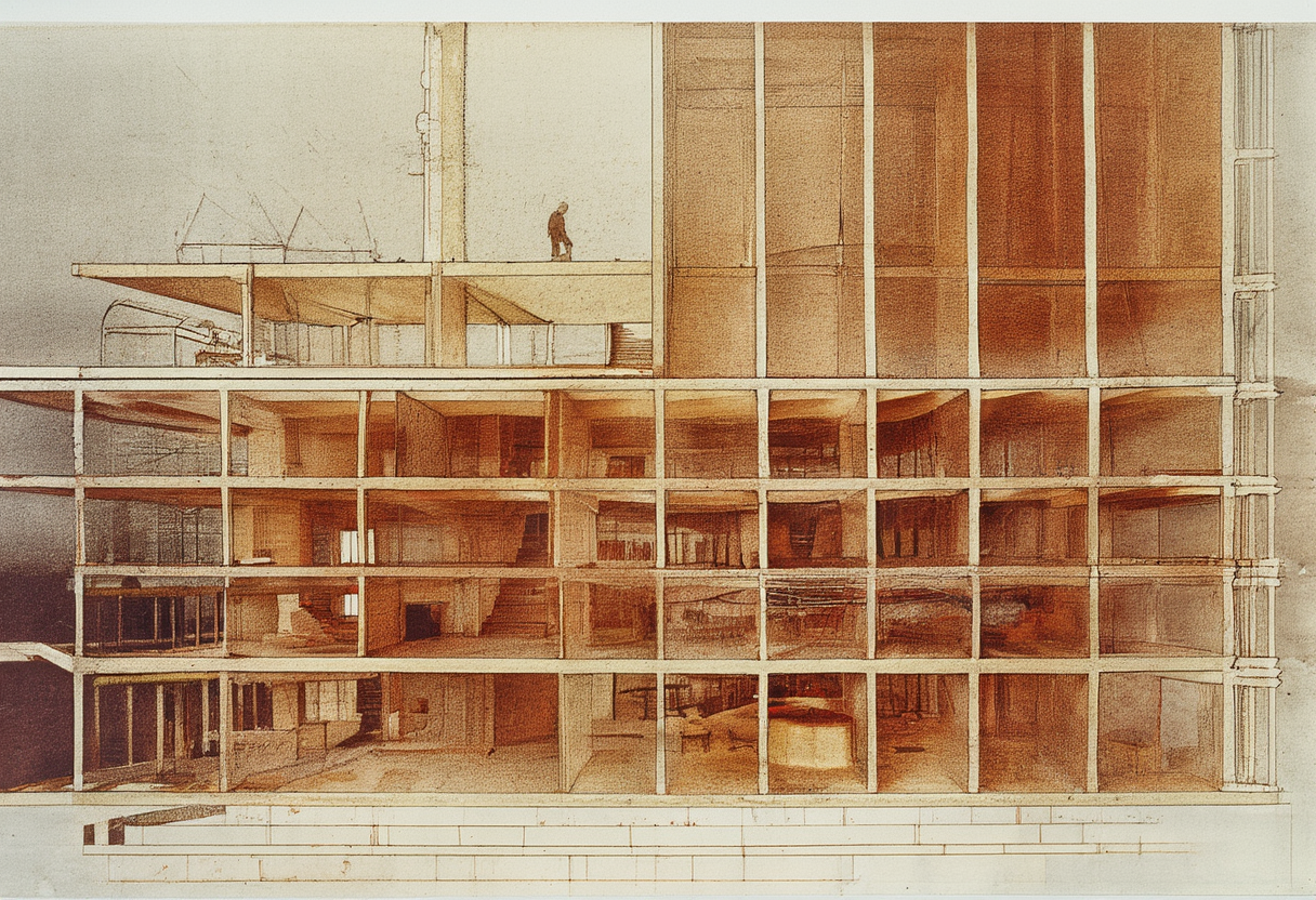 A municipal "wall health" log flags a slow-healing column in a public housing block — one…