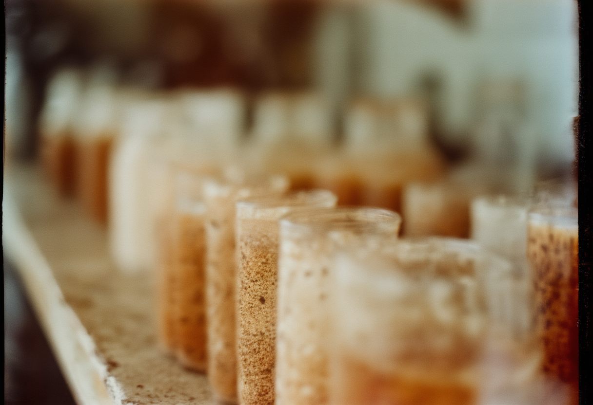 A consumer microbiome kit promising "precision fermentation," sold on a subscription tied to proprietary bacterial strains…